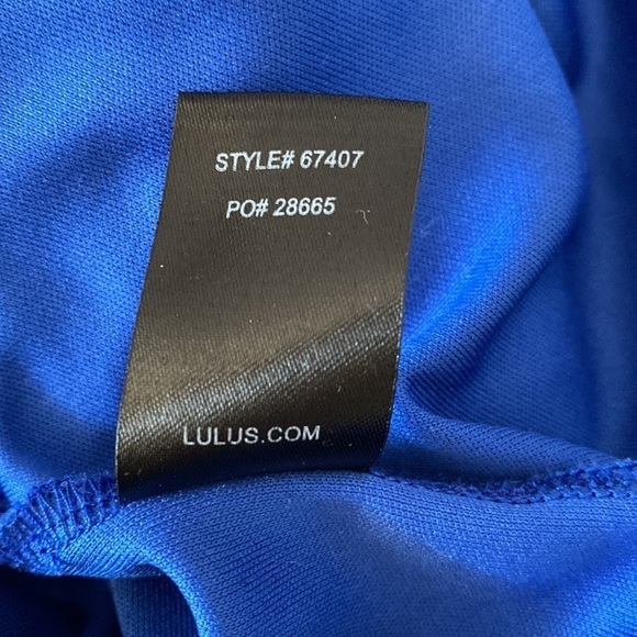 Lulu's Irresistible Ways Cobalt Blue Ruffled Midi Dress - Picture 11 of 11